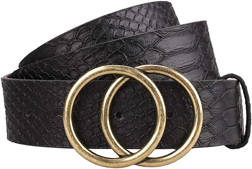 Women's Leather Belt Fashion Soft Faux Leather Waist Belts For Jeans Dress