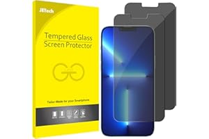JETech Privacy Screen Protector for iPhone 13 Pro Max 6.7-Inch, Anti Spy Tempered Glass Film, 2-Pack