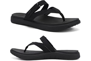 COFACE Womens Fashion Orthotic Flip Flops Ladies Slip On Lightweight Athletic Yoga Mat Cushion Thong Sandals With Comfortable Plantar Fasciitis Arch Support