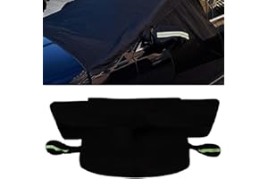 KITUREK Car Windshield Cover for Ice and Snow, Large Automobile Windshield Frost Cover with Side Window and Rearview Mirror P