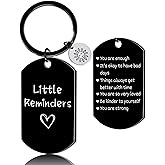 Luvsweets Little Reminders Gifts Keychain, Inspiration Mental Health Self Care You are Enough Gift Keyring for Women Men