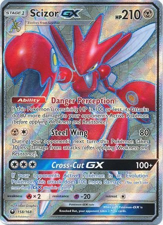 Amazoncom Scizor Gx 158168 Full Art Ultra Rare