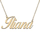 HUAN XUN Customized Custom Simple Any Name Necklace