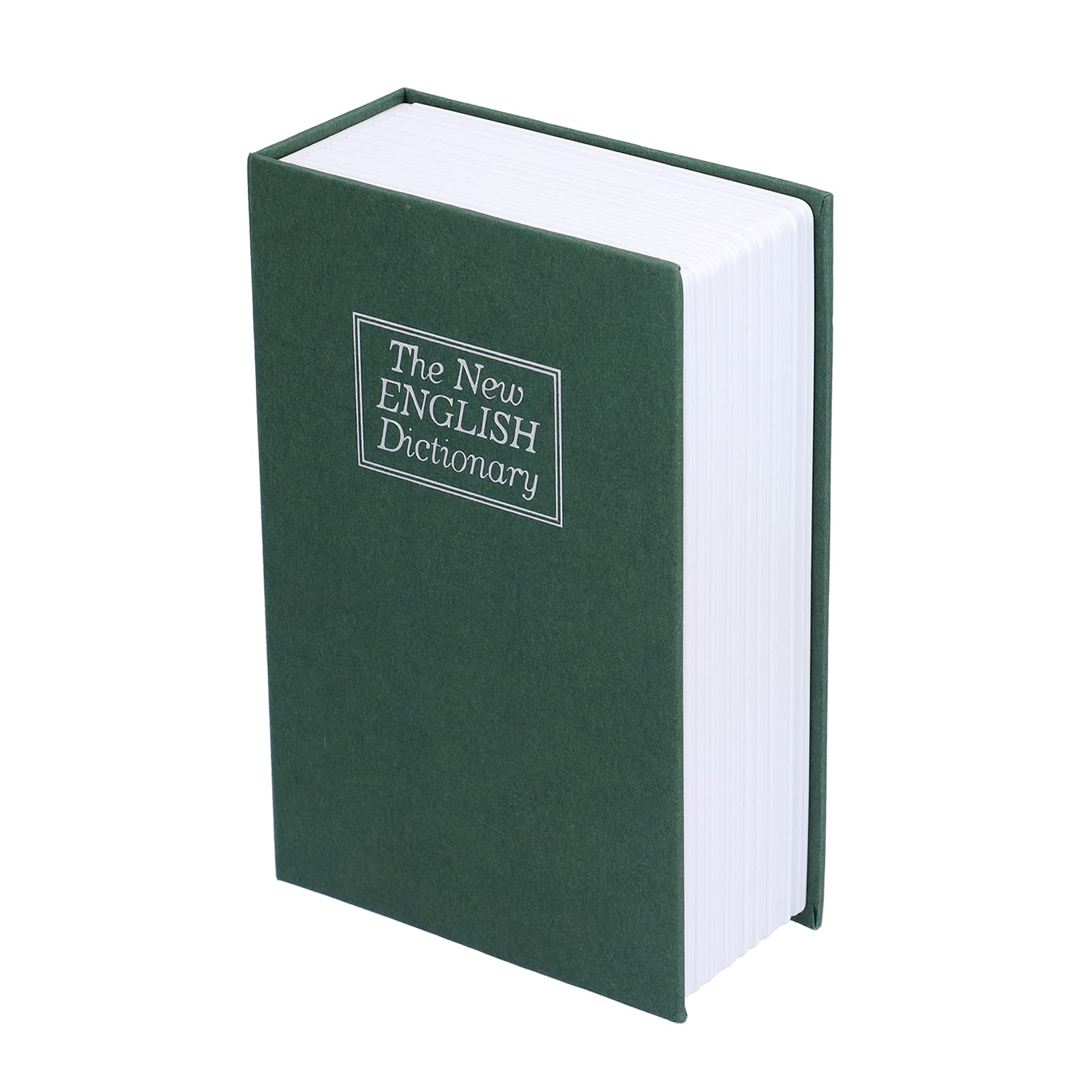 Tissting Book Safe with Combination Lock 18x11.6x5.5cm / 7.1x4.6x2.2in Green Model for Secure Storage - Portable Money Box Jewelry Key Organizer Concealment Furniture Shelf Decorative Office Home Use