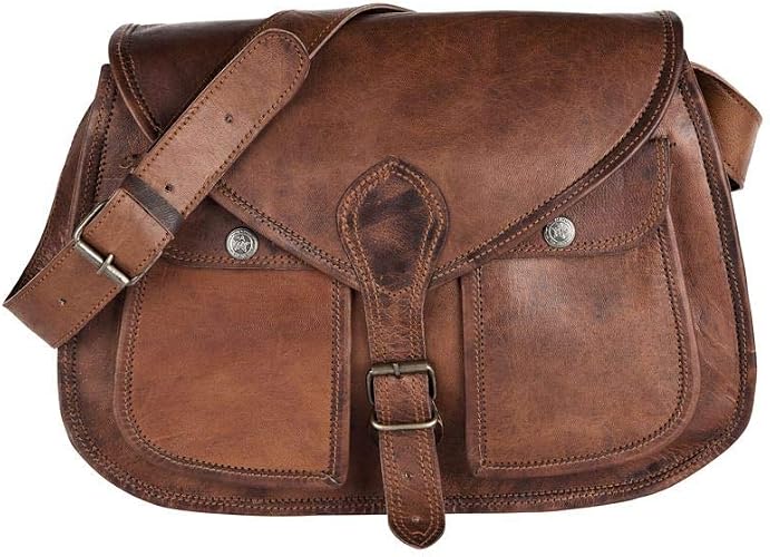 81stgeneration Women S Genuine Leather Vintage Style Satchel Crossover Casual Everyday Bag Amazon Co Uk Shoes Bags