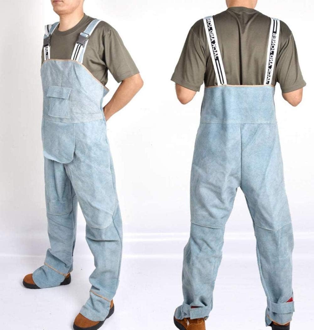 Combinaison Soudage Cuir Vachette - Protection Anti-éclaboussures Manches Longues L à 3XL