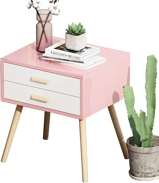 Amazon Com Bedside Tables 2 Drawer Bedside Simple Furniture Bedroom Bedside Cabinet Economical Locker 40x40x60cm Three Colors Optional 3 Kitchen Dining