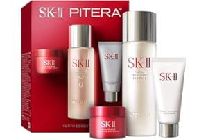 SK-II Youth Essentials Skin Care Set - Includes Facial Cleanser, Facial Essence & SKINPOWER Face Cream - Anti Aging Skin Care Set to Reduce Fine Lines & Improve Uneven Texture (3 Count)