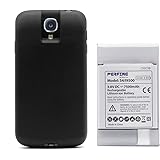 Batteria Galaxy S4 Perfine [7500mAh] di Ricambio per Samsung Galaxy S4/I9500/L720(Sprint)/I545(Verizon)/I337(AT&T)/M919(T-Mobile) Batteria Estesa con Custodia di Protezione TPU Full Edge + NFC