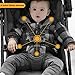 Amzdeal Airplane Lightweight Stroller with Pull Rod Umbrella Stroller One-hand Fold Design Baby Infant Travel Stroller - Black