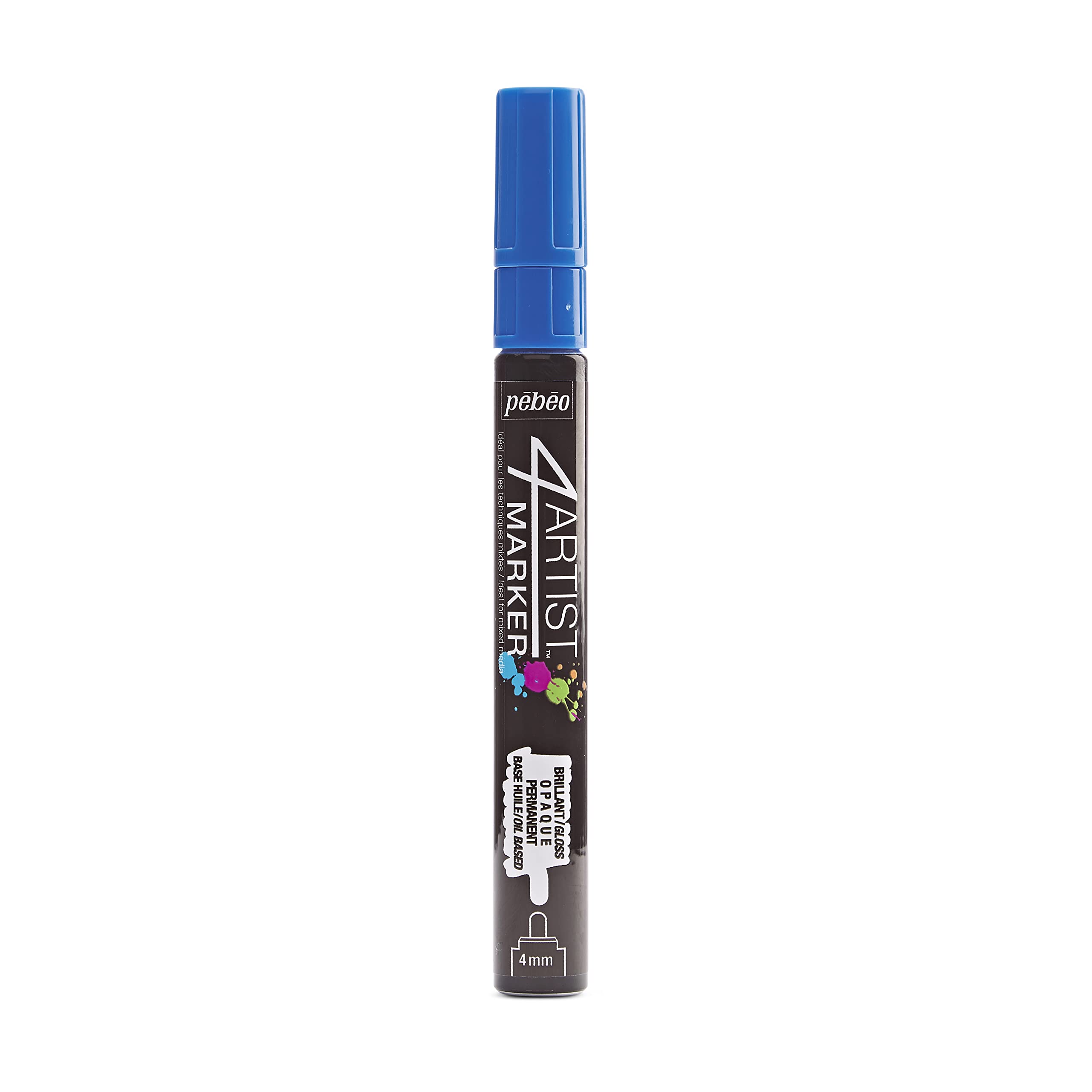 Pebeo 4Artist Dark Blue Marker - 4mm, Round