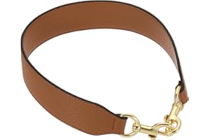 uxcell 22.83 Inch PU Leather Short Bag Strap with Clasp, Purse Handles Handbags Replacement Straps for Clutch Bag Crossbody U