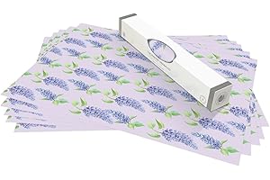 Master Herbalist Lilac Floral Pattern Scented Drawer Liner