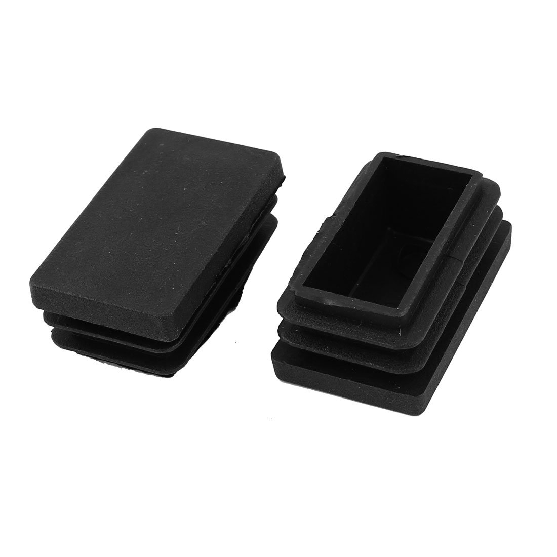 Sourcingmap 30mm x 50mm Plastic Rectangle Cap Tube Inserts End Blanking 2 Pcs