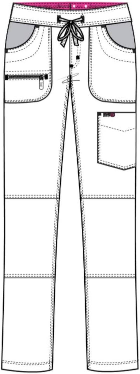 KOI Lite Performance Stretch Multi-Pocket Peace Scrub Pant for Women: Clothing