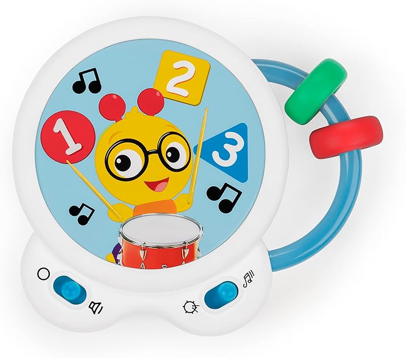 Baby Einstein Tiny Tempo Musical Drum Toy Bead Chaser 3+ Months