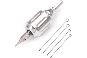 Denergy Cartridge Tattoo Grips-CNC 316L Stainless Steel Heavy Adjustable Autoclavable Tattoo Cartridge Grip 32mm for Rotary Tattoo Gun and Coil Machine