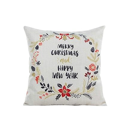 Amazon Com Christmas Stylish Pretty Pillow Cases Linen Sofa