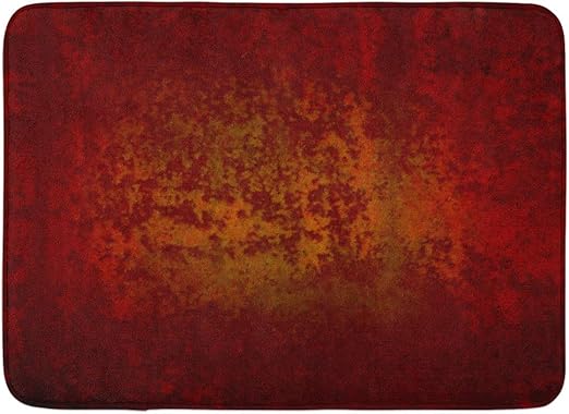 Amazon Com Emvency Doormats Bath Rugs Outdoor Indoor Door Mat Orange Red Peeling Paint Crackled Rough Rust Stain For Old Rustic Warm Autumn Country Western Vintage Bathroom Decor Rug Bath Mat 16 X 24