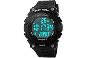 FANMIS Unisex Pedometer Watches Military Multifunctional 50M Waterproof Digital Outdoor Sports Watch