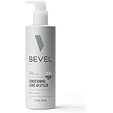 Bevel Leave In Conditioner for Men - Curly Hair Conditioner with Hemp Seed Oil and Biotin, Detangles Moisturizes and Strengthens Hair, 7 Oz