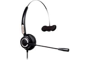 VoiceJoy Office Monaural Headset with Microphne RJ9 Plug for Cisco IP Phones 794X 796X 797X 69XX Series and 8811,8841,8851,88