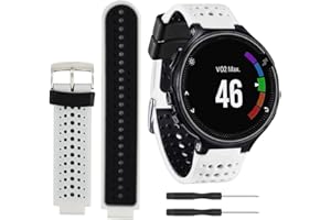 Threeeggs Replacement Silicone Sport Watch Band for Forerunner 220 230 235 620 630 735XT Smartwatch Wrist Strap