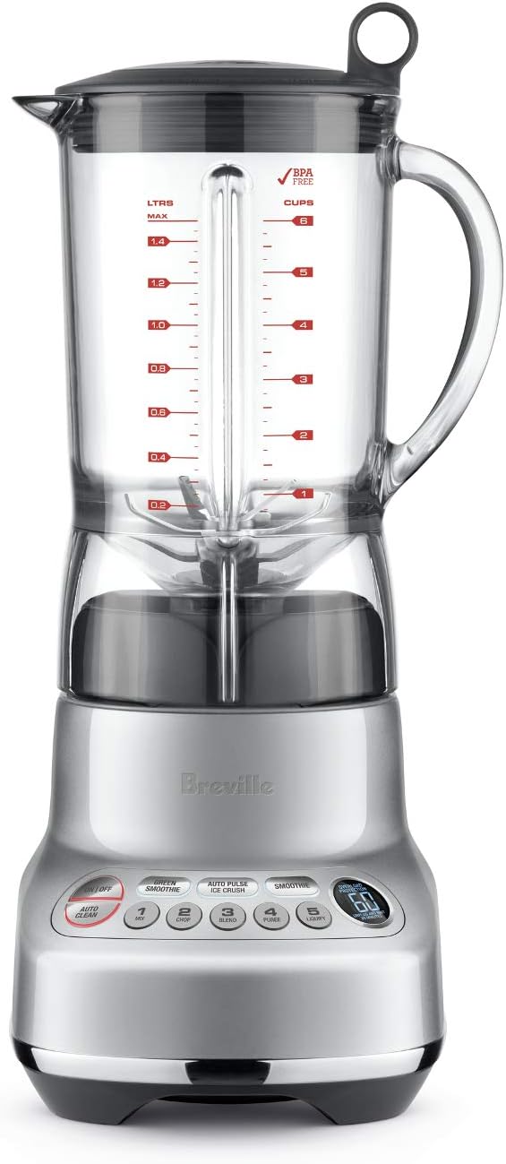 Breville The Fresh and Furious Silver 50 Ounce Blender and Silicone Blender Spatula