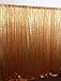 TRLYC 20Ft W by 10FT H Gold Sequin Backdrop Curtain for Wedding Halloween Thanksgiving Day Christmas