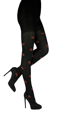 CRÖNERT Strumpfhose Strickstrumpfhose Barockblume 72833
