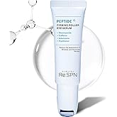 Re.SPN Peptide Firming Roller Eye Serum – For Puffy Eyes, Wrinkles & Dark Circles, Cooling Gua Sha Metal Applicator with Niacinamide, Vegan K-Beauty (0.67 fl oz)