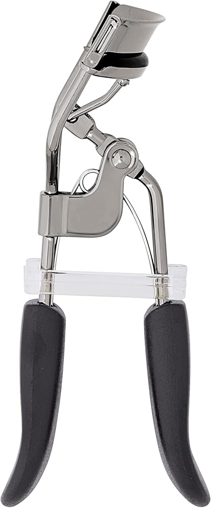 e.l.f. Pro Eyelash Curler, Stainless Steel Lash Curler, Long-Lasting Natural Curl, Ergonomic Design, Includes Replacement Pad