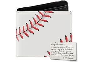 TAWAZI Kids Wallet for Boys with Card, Teen Boys Wallet for Kids Ages 4-5-6-7-8-9-10-11-12-13-14-15-16, Leather Wallet for Teen Boy, Baseball Wallets - Teenage Teenager Youth Gifts for Christmas Birthday