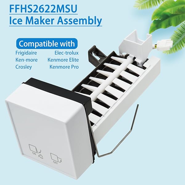 REFRIGERATOR ICE MAKER REPLACE FOR FRIGIDAIRE FFHS2622MSU FFHS2622MSYA FFHS2622MBQA FFHS2622MS3 FFHS2622MSJ FFHS2622MSS FFHS2622MSVA FFHS2622MSWA FFHS2622MSP FFHS2622MSQ FFHS2622MST