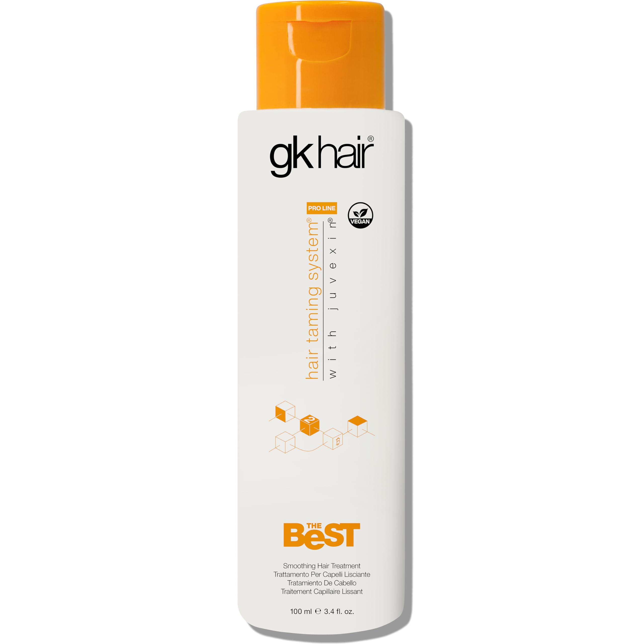 The Best Keratin Hair Treatment By GK HAIR Long Lasting Professional Brazilian Complex Blowout Taming Repairing Straightening Smoothing For Silky Smooth Frizz Free Hair - 100ml