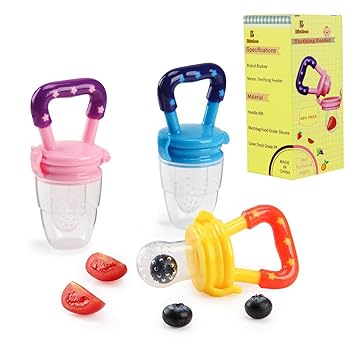 Buy Biubee 3 Pcs Baby Food Feeder Silicone Fresh Fruit Feeder