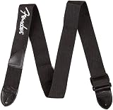 Fender Guitar Strap Polyester Webbing Adjustable 33-53 Black