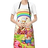 Siiuuol Cute Cats Unisex Waterproof Kitchen Chef Apron - With Adjustable Bib Apron