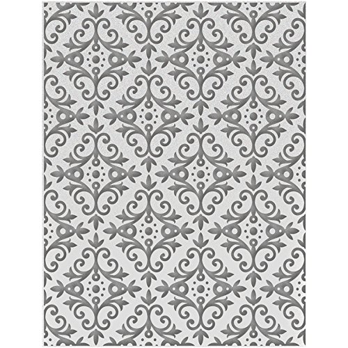 Couture Creations "Garden Frame" Hearts Ease Embossing Folder, Transparent, A2 — image 1