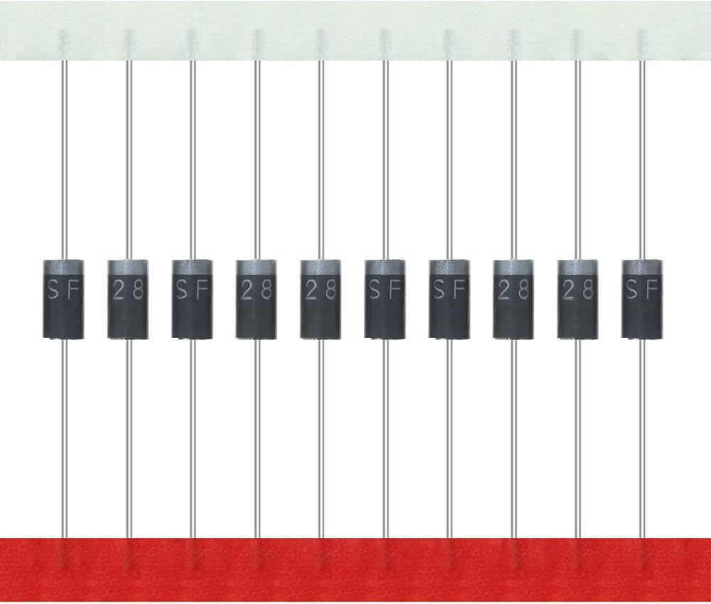 AUKENIEN SF28 Rectifier Diode 2A 600V DO-15 Axial Pack of 100