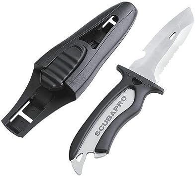 Scubapro Mako Titanium Diving Knife with 3.5-Inch Blade for Scuba Diving, Snorkeling or Water Sports