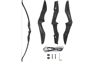 Konelia 57” Archery Takedown Recurve Bow Right&Left Hand Hunting Bow Long Bow for Adult Youth Beginner Outdoor Hunting Shooting Training Target Practice
