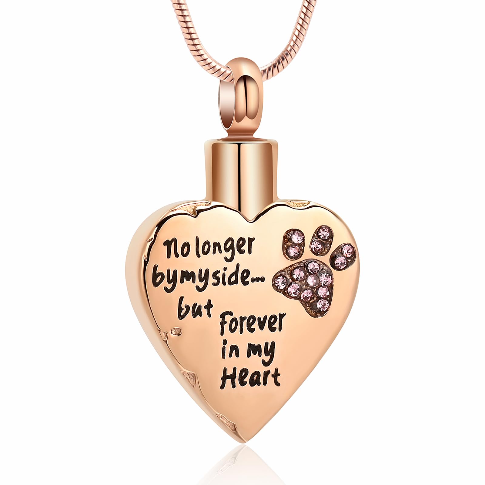 memorial jewelry Your Wings were Ready,But My Heart was Not Stainless Steel Carved Locket Cremation Urn Necklace for Pet Dog Cats