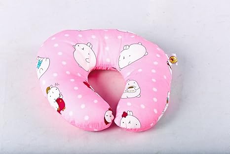 baby in a neck pillow