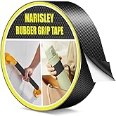 Narisley Rubber Grip Tape, 1In x 16.5Ft Ultra Strong Waterproof Anti Slip Tape with Textured Adhesive for DIY Tools & Gadgets, Customizable for Enhanced Comfort & Safety (Black)