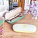 Beautyflier Pack of 2 Fruit Print Hard Shell Frame Glasses Case Eyeglasses Storage Box Reading Glasses Protector Container (Watermelon & Pear)