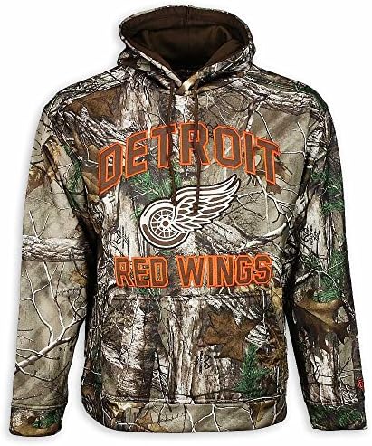 Detroit Red Wings Parot Realtree Camo Hoody, Green, 2XL