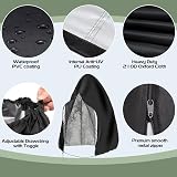 Ruucy Waterproof Egg Chair Cover 210D Oxford with Zipper 190x115cm view 3