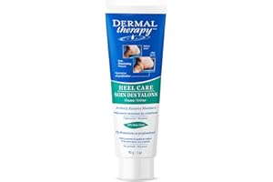 Dermal Therapy - Heel Care Cream, Foot Cream for Dry Cracked Heels, Intense Foot Moisturizer with Urea and AHA, Foot Lotion and Feet Exfoliator with Non-Greasy Formula, 3 o.z.