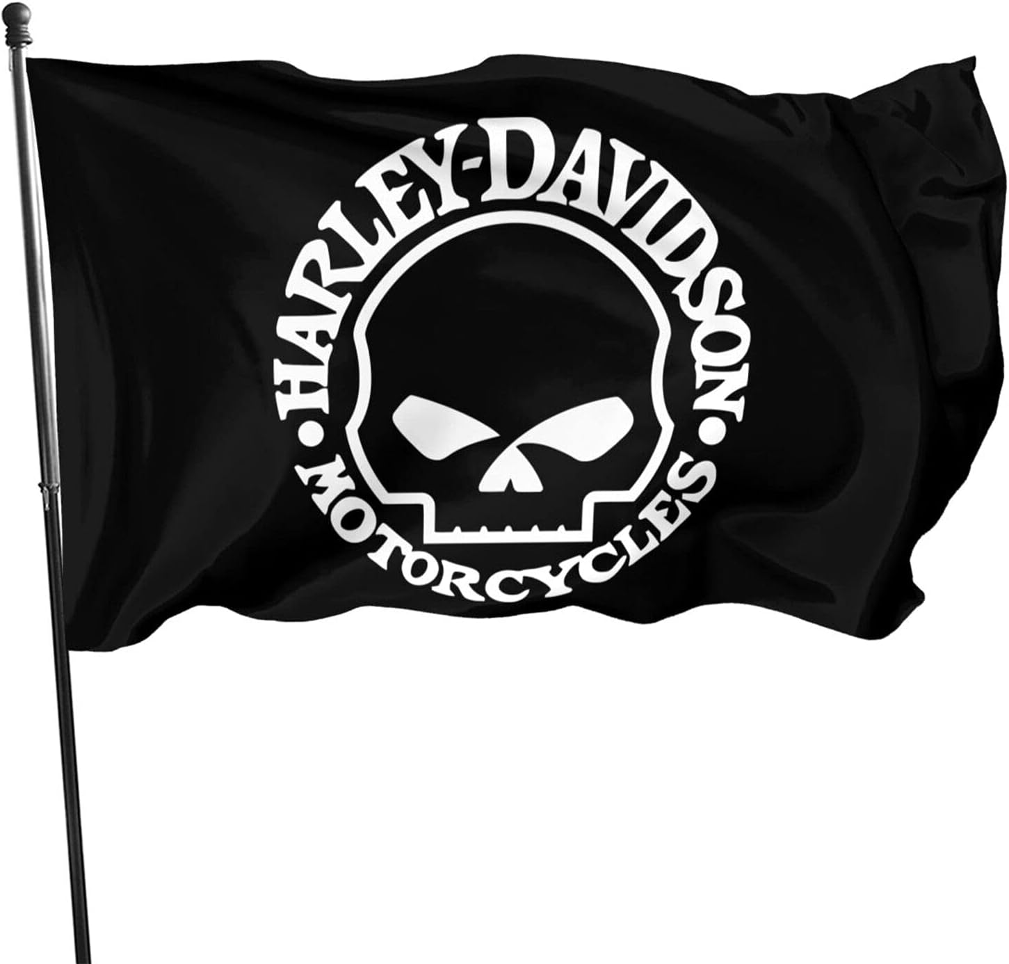 Harley Davidson Flag Skull Legendary Eagle Camping Flag Garden Flags Decorations Party Supplies For Home House Outdoor Indoor Decor 3x5 Ft Inch